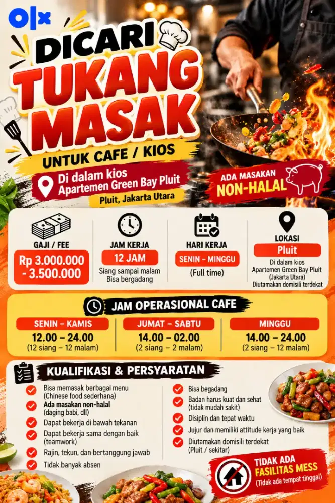 CARI TUKANG MASAK COWOK