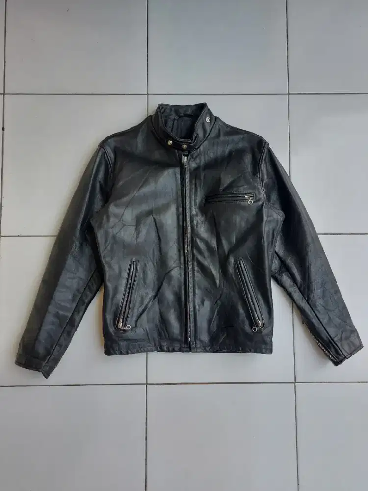 SCHOTT 641 CAFERACER LEATHER JACKET VINTAGE JAKET KULIT