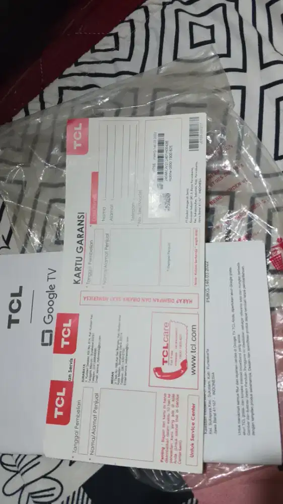 Jual google tv TCL 43 INC