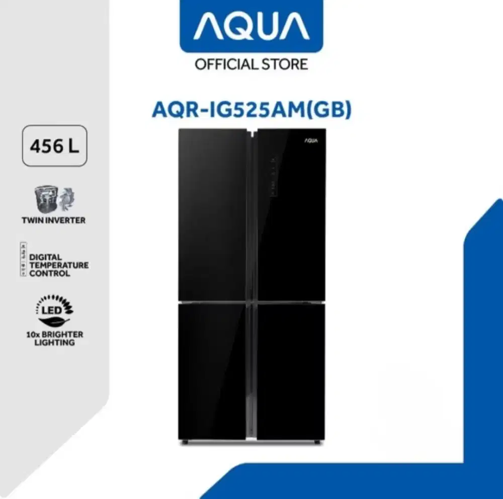 KULKAS 4 PINTU AQUA AQR-IG525AM