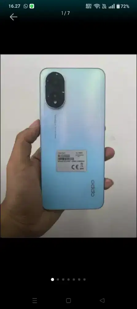 Jual hp second Oppo A18 ram 4+4
