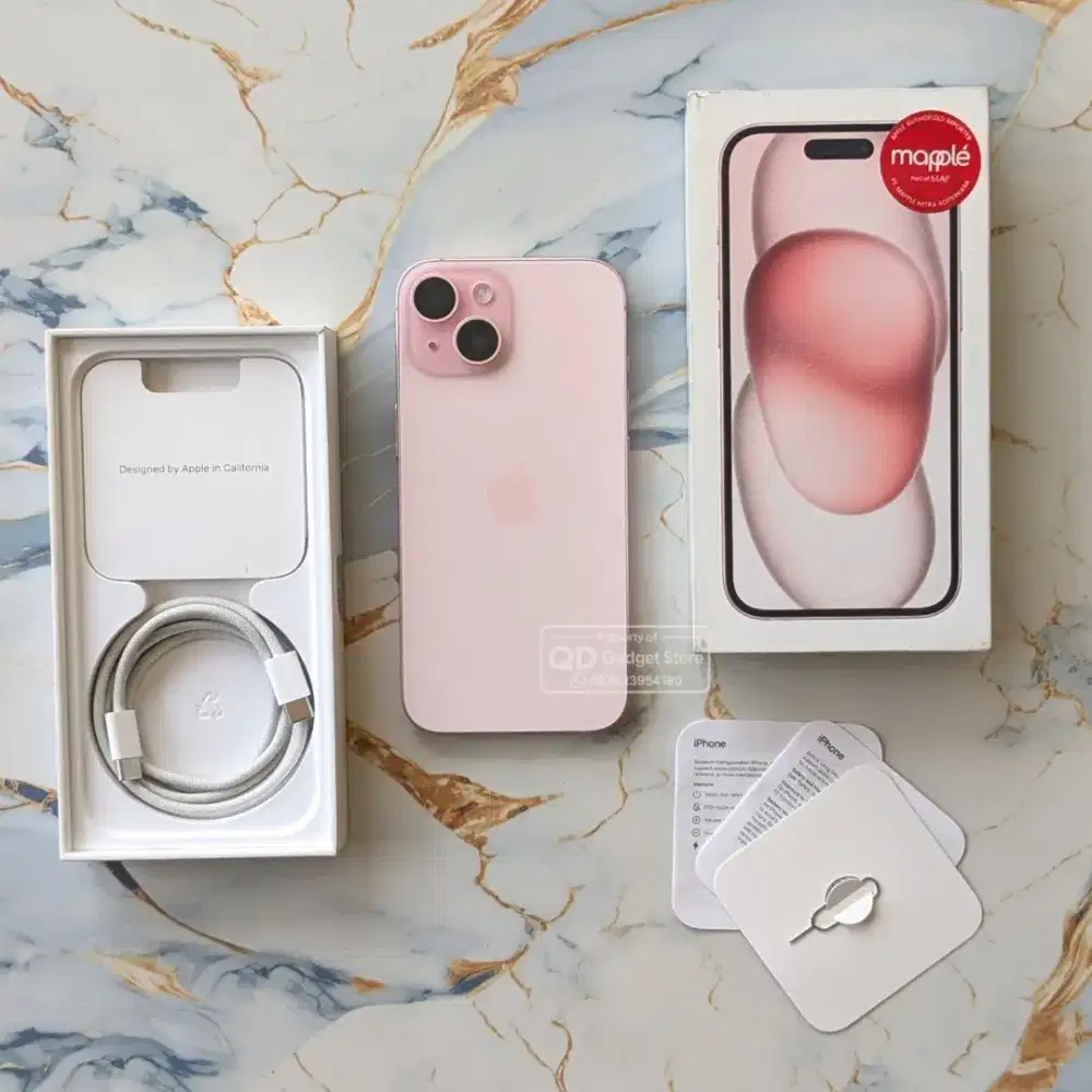 iPhone 15 128GB Pink Garansi RESMI DIGIMAP MEI 2027 BH 100% Murah aja