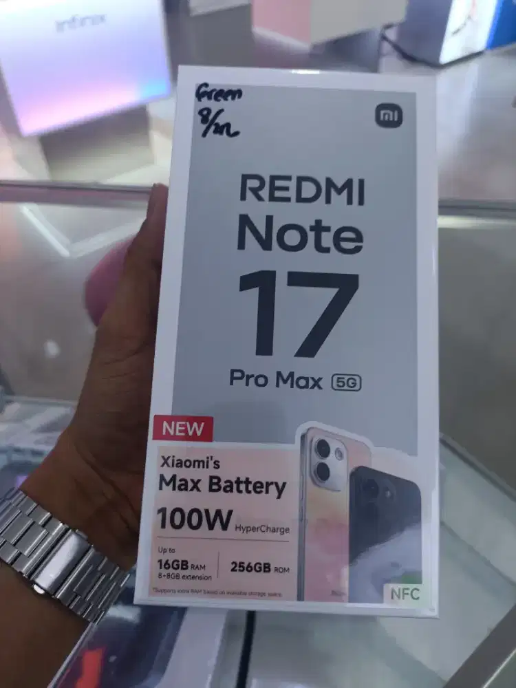 promo redmi note 17 pro max 8/256
