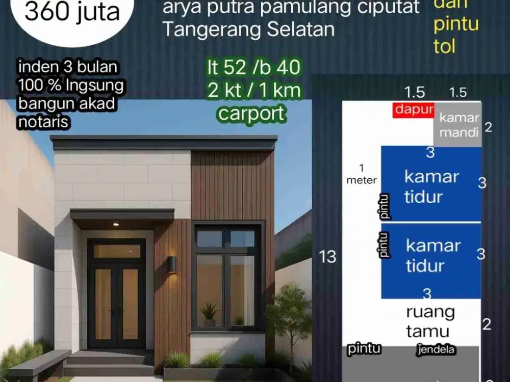 miliki rumah minimalis modern premium harga bersahabat