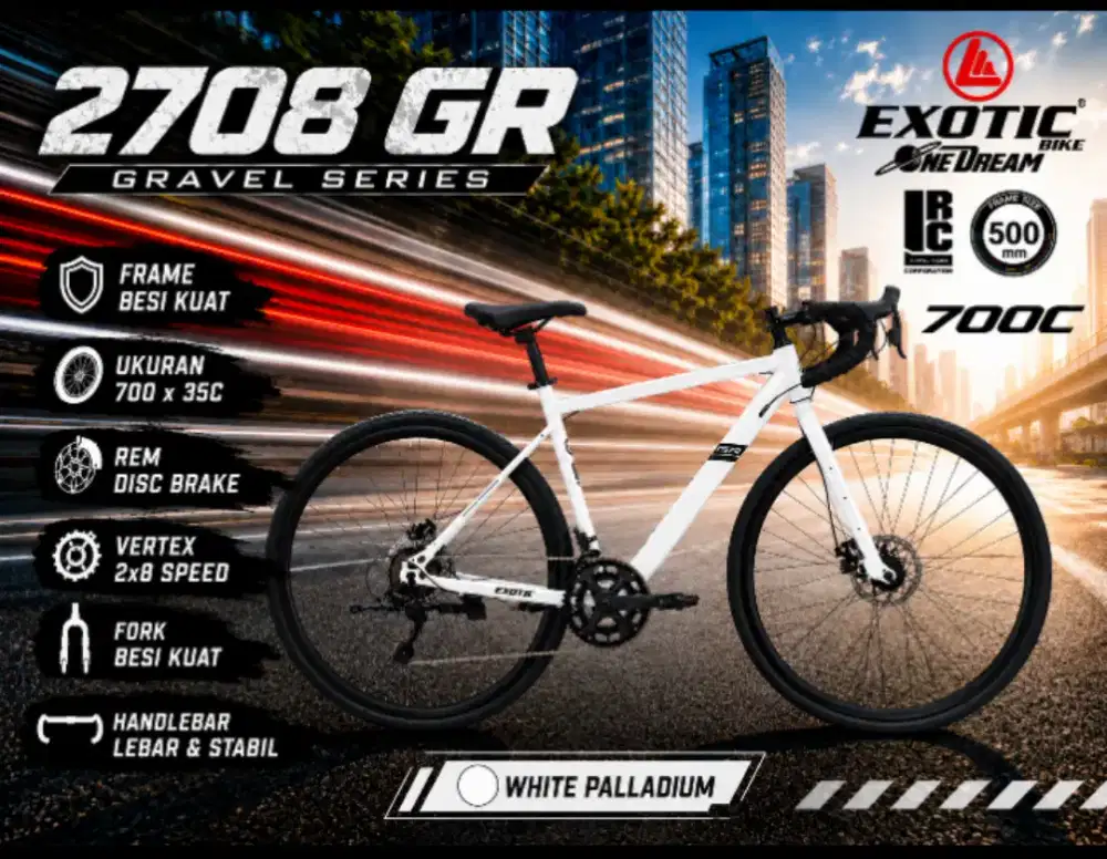 Exotic 2708 GR Gravel Bike 700C Shimano 24 Speed