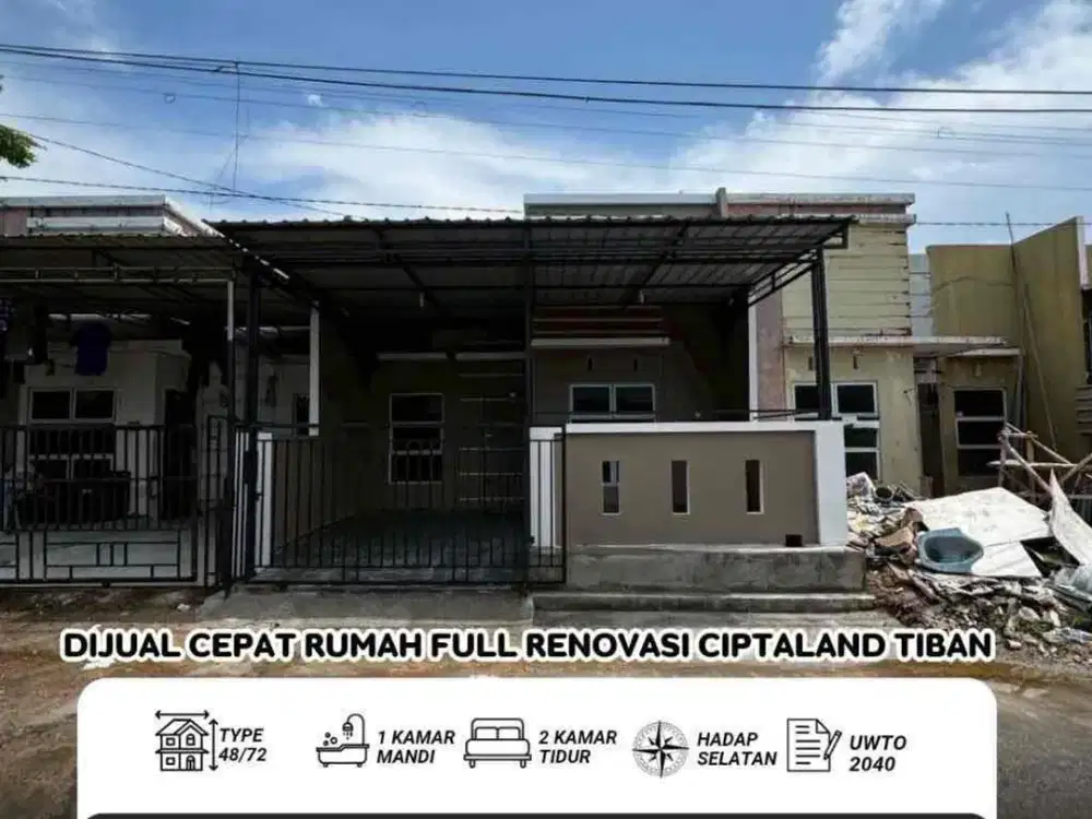 Dijual Cepat Rumah Full Renovasi Ciptaland Tiban