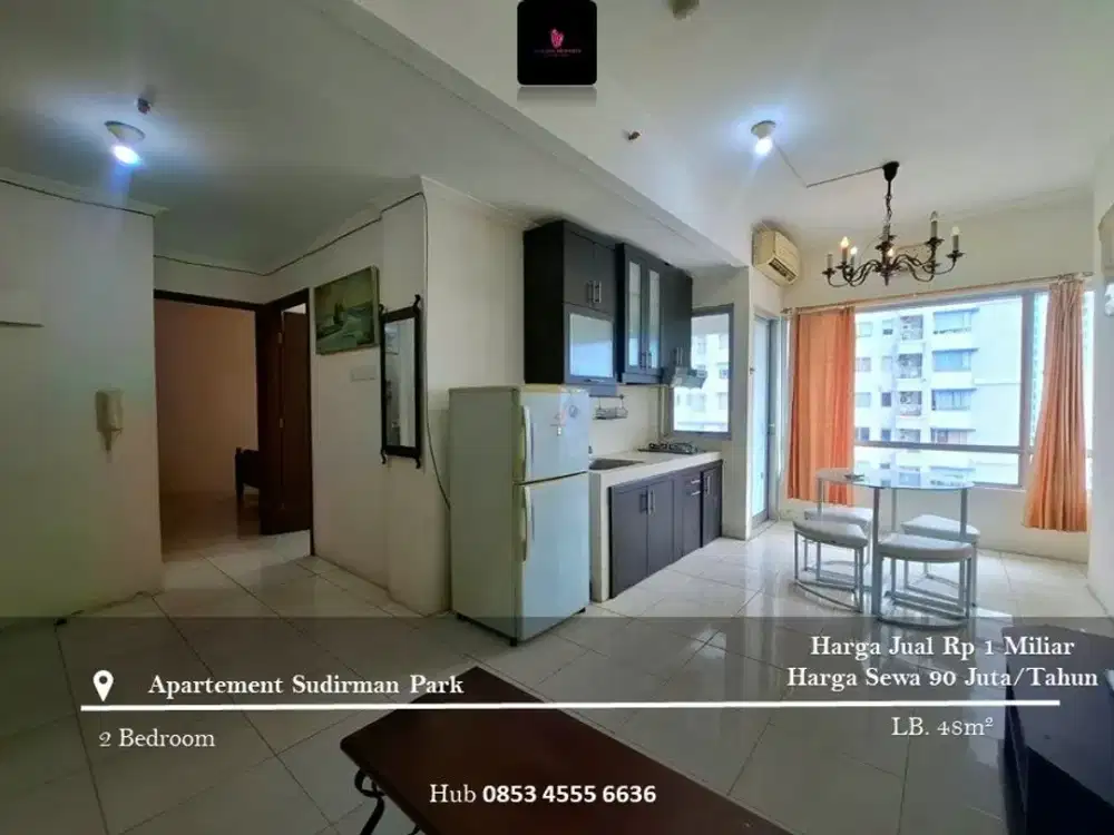 Dijual dan Disewakan Apartement Sudirman Park Mid Floor 2BR Fulll Furnished
