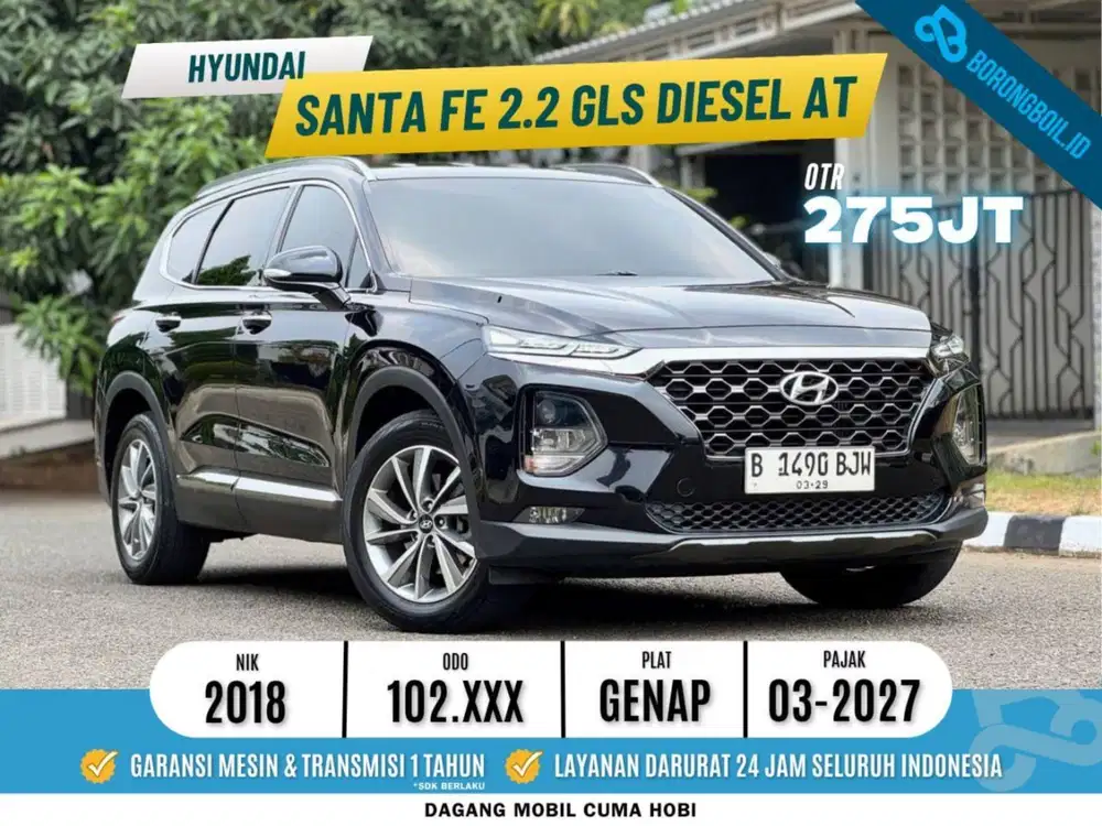 [TERMURAH] Santa Fe 2.2 GLS CRDi Diesel AT 2018