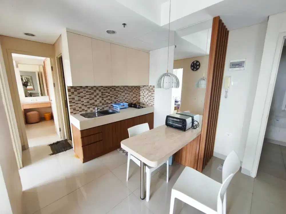 Disewakan Apartemen Furnished 2BR Trivium Terrace Cikarang Hadap Danau