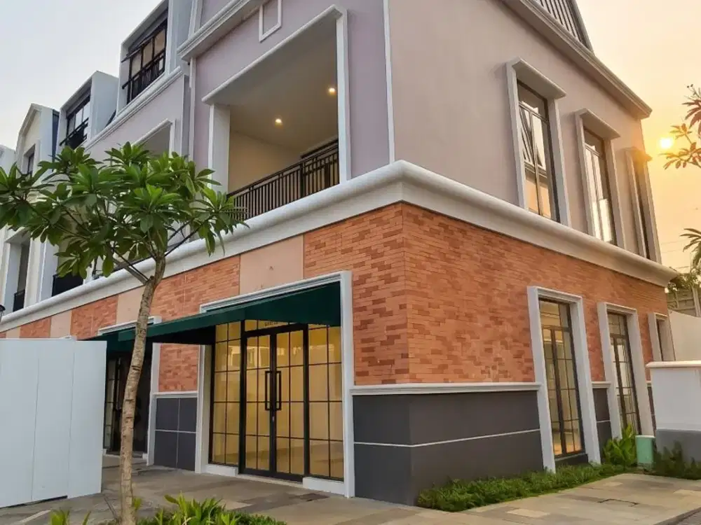 DISEWAKAN  RUKO HOEK 3 LANTAI BARU, TANAH LEBIH LUAS, BOULEVARD CITRA GARDEN BINTARO (BLOK CC 5)