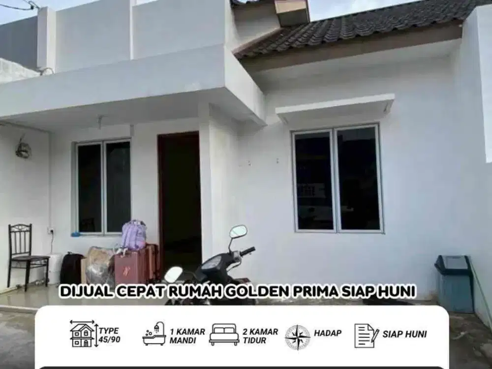 Dijual Cepat Rumah Golden Prima Siap Huni