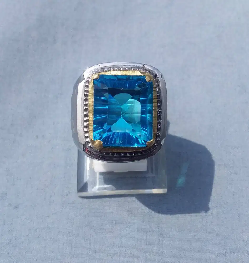 Blue Topaz FREE Memo Ring Monel Doff