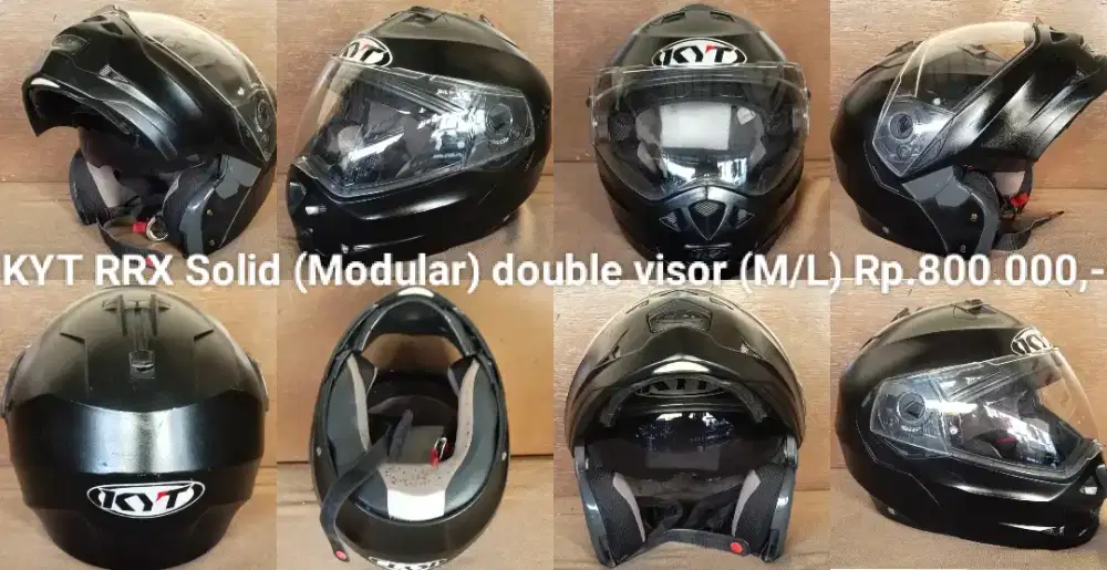 Helm full face KYT RRX Modular double visor size M/L