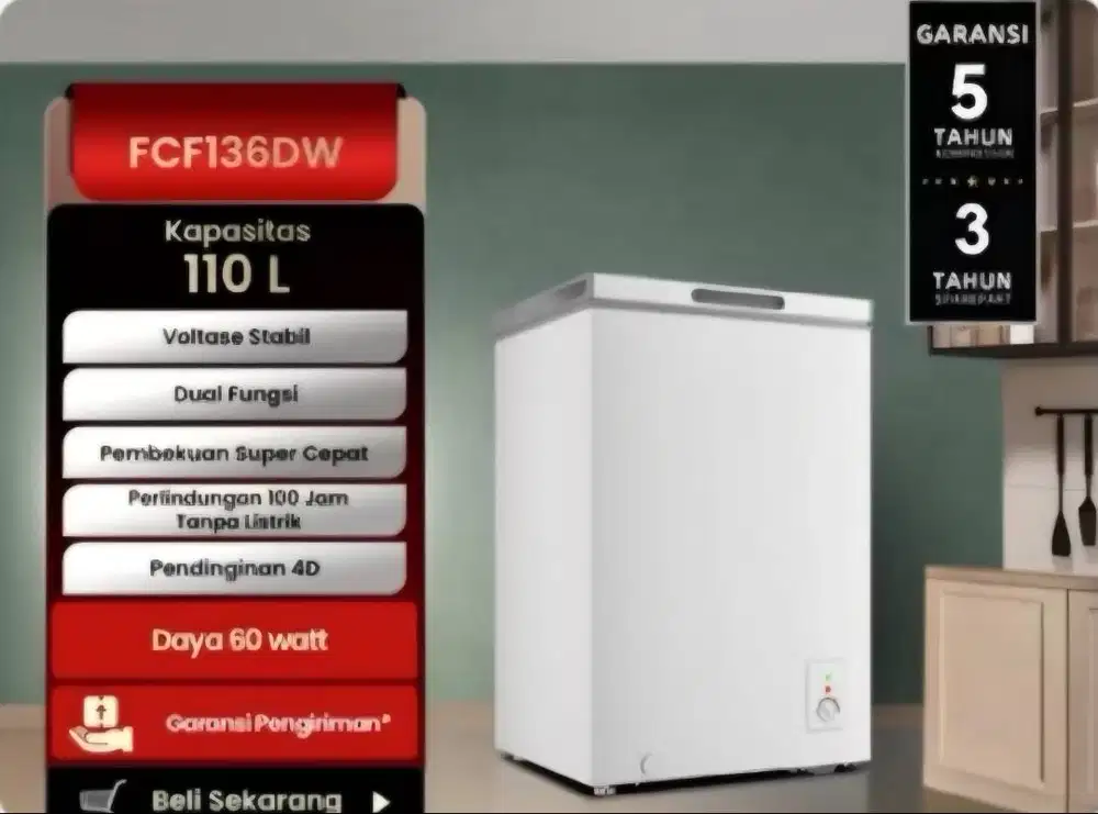 Freezer Changhong FCF 136 DW (110L)