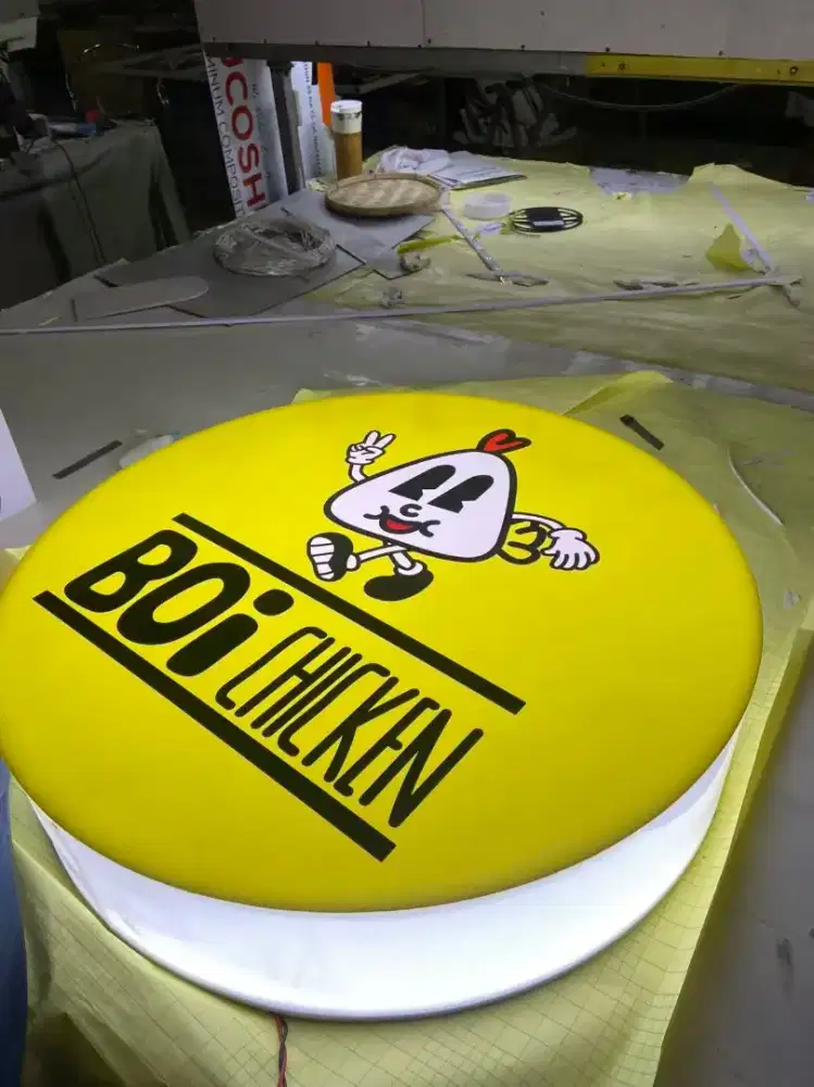 Neon box custem diameter 50cm