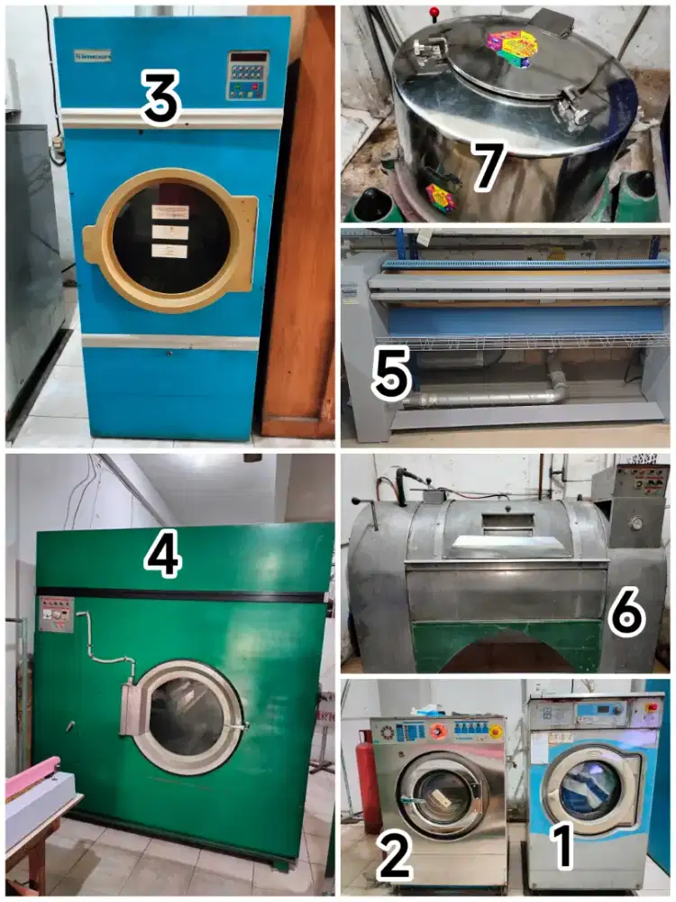Dijual mesin laundry industri komersil linen hotel, RS, spa&beauty cli