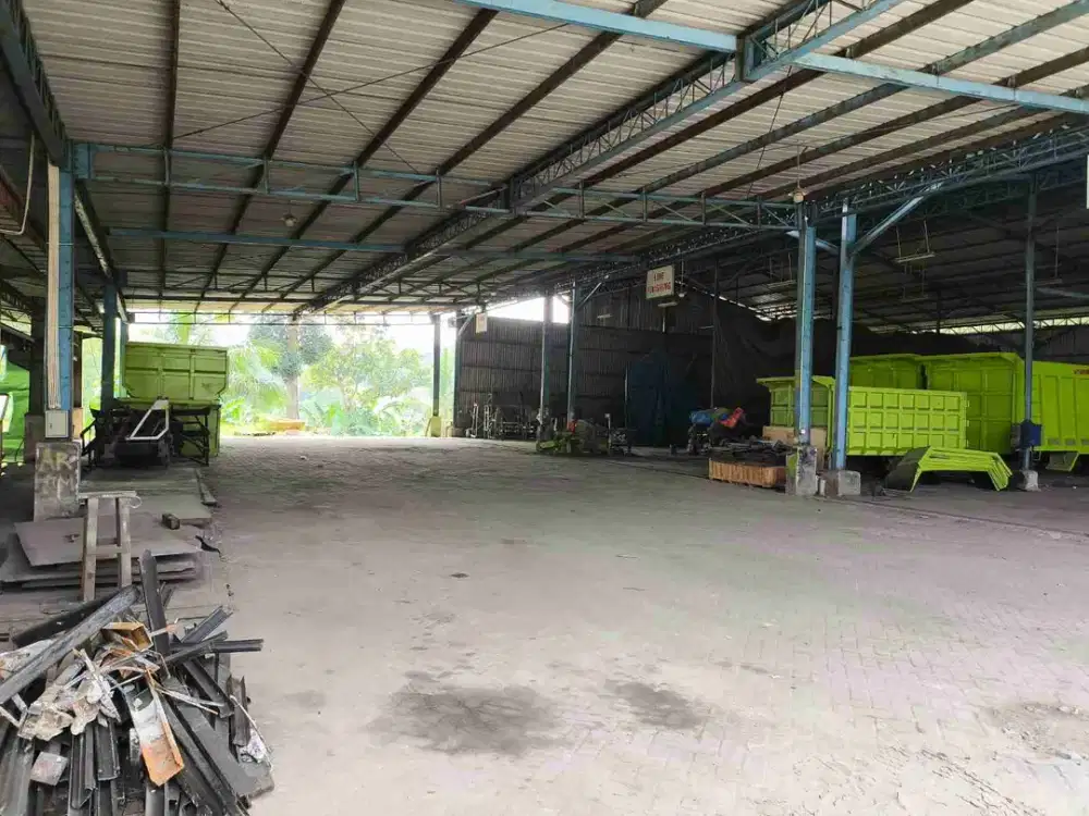 Disewakan tanah & bangunan gudang di Tigaraksa Tangerang