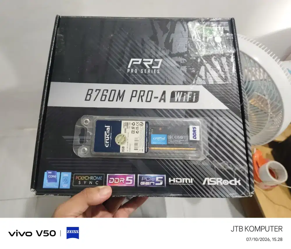MOTHERBOARD B760M WIFI + RAM 8GB DDR5