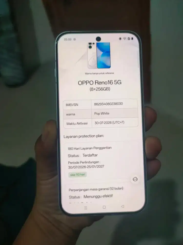 oppo reno 16 8/256