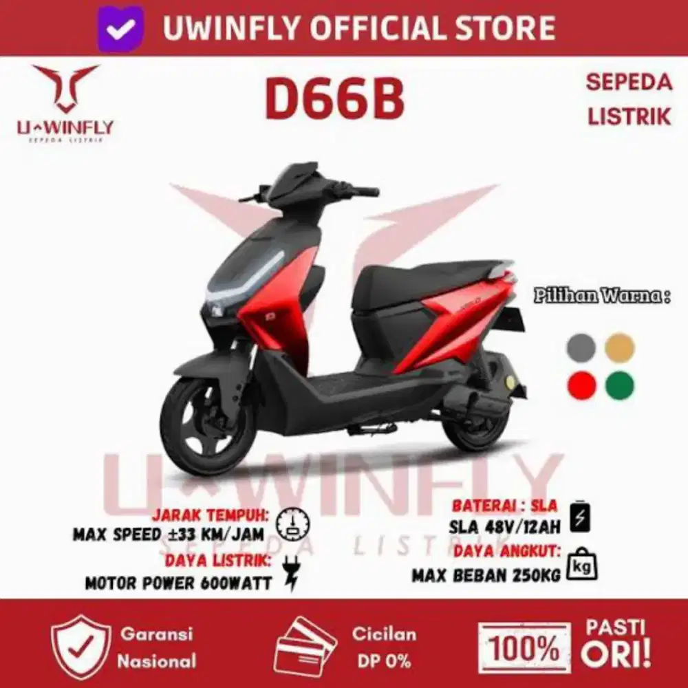 Ready sepeda listrik Uwinfly D66B