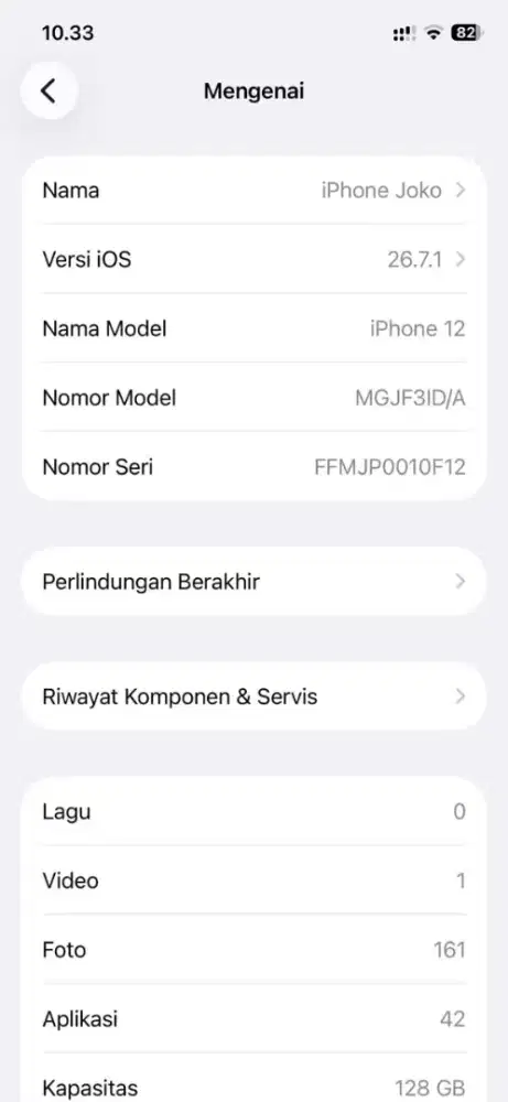 Iphone 12 128 GB Resmi ID/A