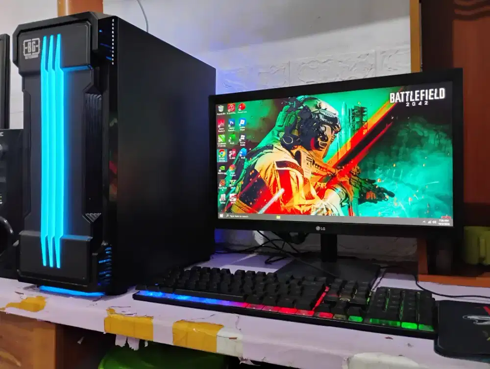 Pc gaming / intel core i7 + ram 12gb + vga nvidia gt1030 + monitor 20