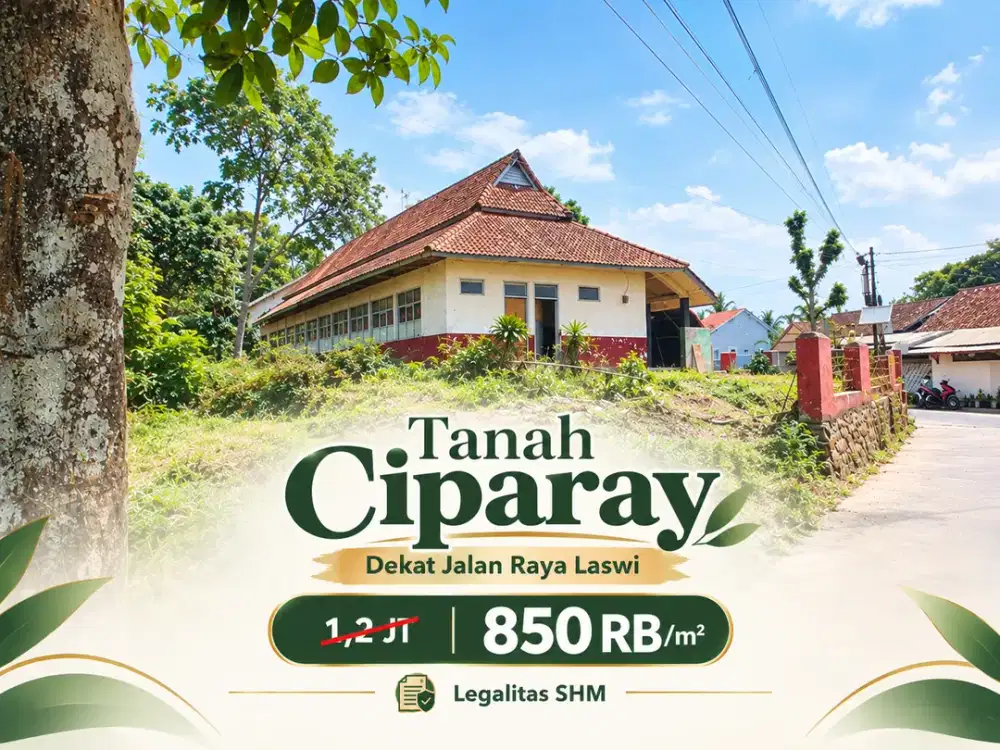 Promo Tanah Ciparay Dekat Jalan Raya Laswi - 220 Jutaan