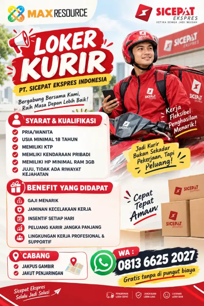 Lowongan Pekerjaan Kurir Motor