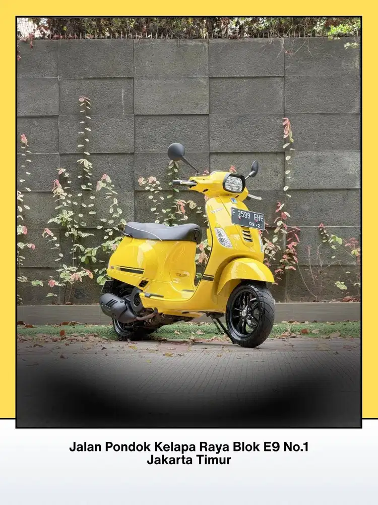 TERMURAH PIAGGIO VESPA S 125 IGET FACELIFT TAHUN 2021 YELLOW SOLE