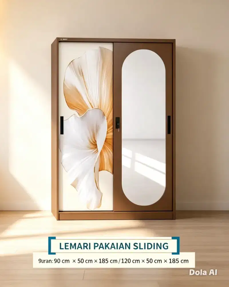 Lemari Pakaian 2 Pintu Sliding