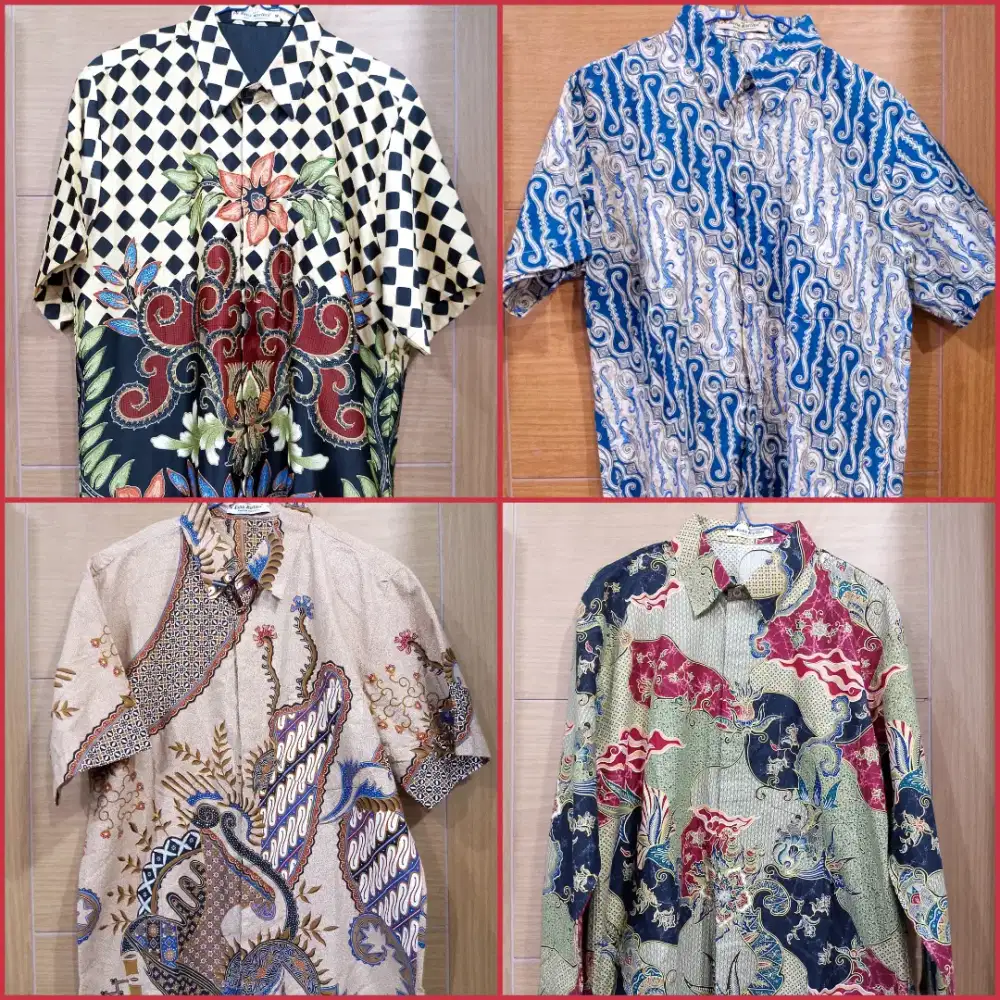 Take all 4pcs kemeja batik Nana Karlina