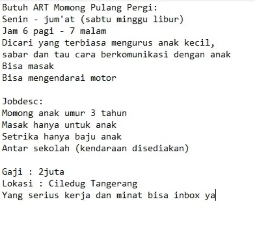 MENCARI ART MOMONG PP CILEDUG