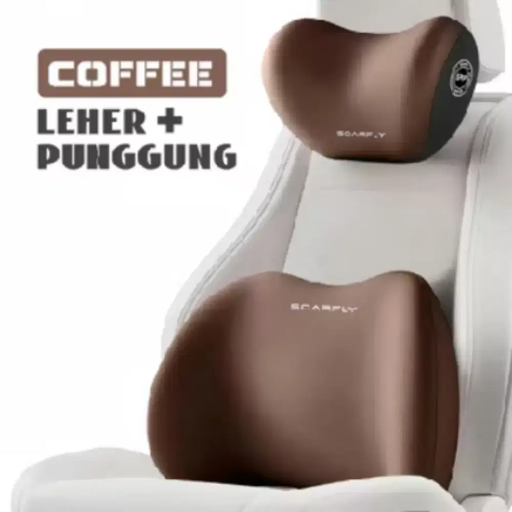 SOARFLY Bantal Mobil Memory Foam Besar Sandaran Leher & Punggung