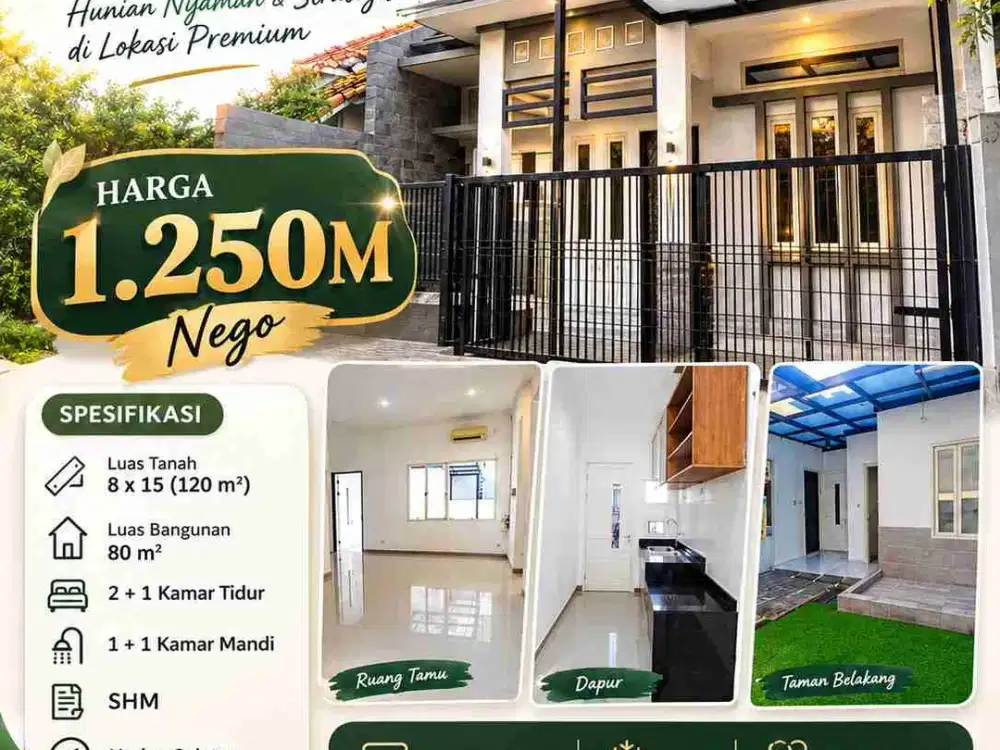 rumah 1 lantai asri terawat bagus rapi modern minimalis citraland bukit palma surabaya barat