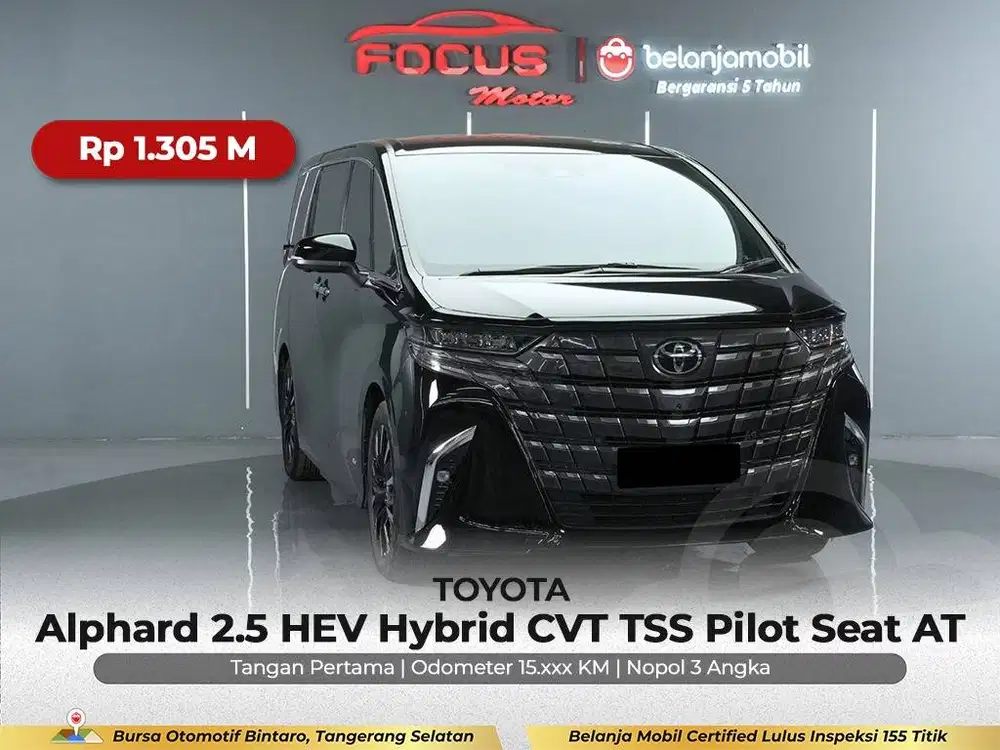 [ GARANSI 5THN ] Toyota Alphard 2.5 HEV Hybrid TSS AT 2023/2024/2025