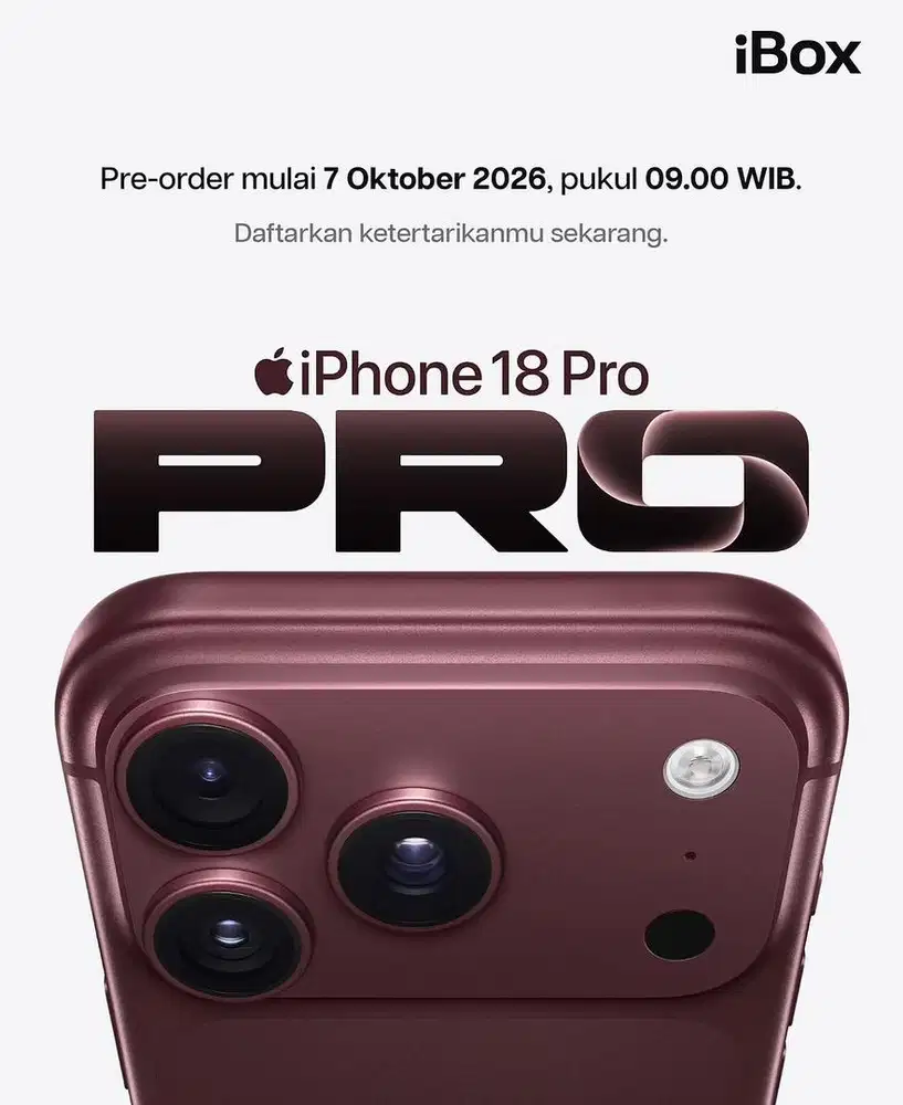 CICILAN UNTUK PRE ORDER IPHONE 18 PRO MAX