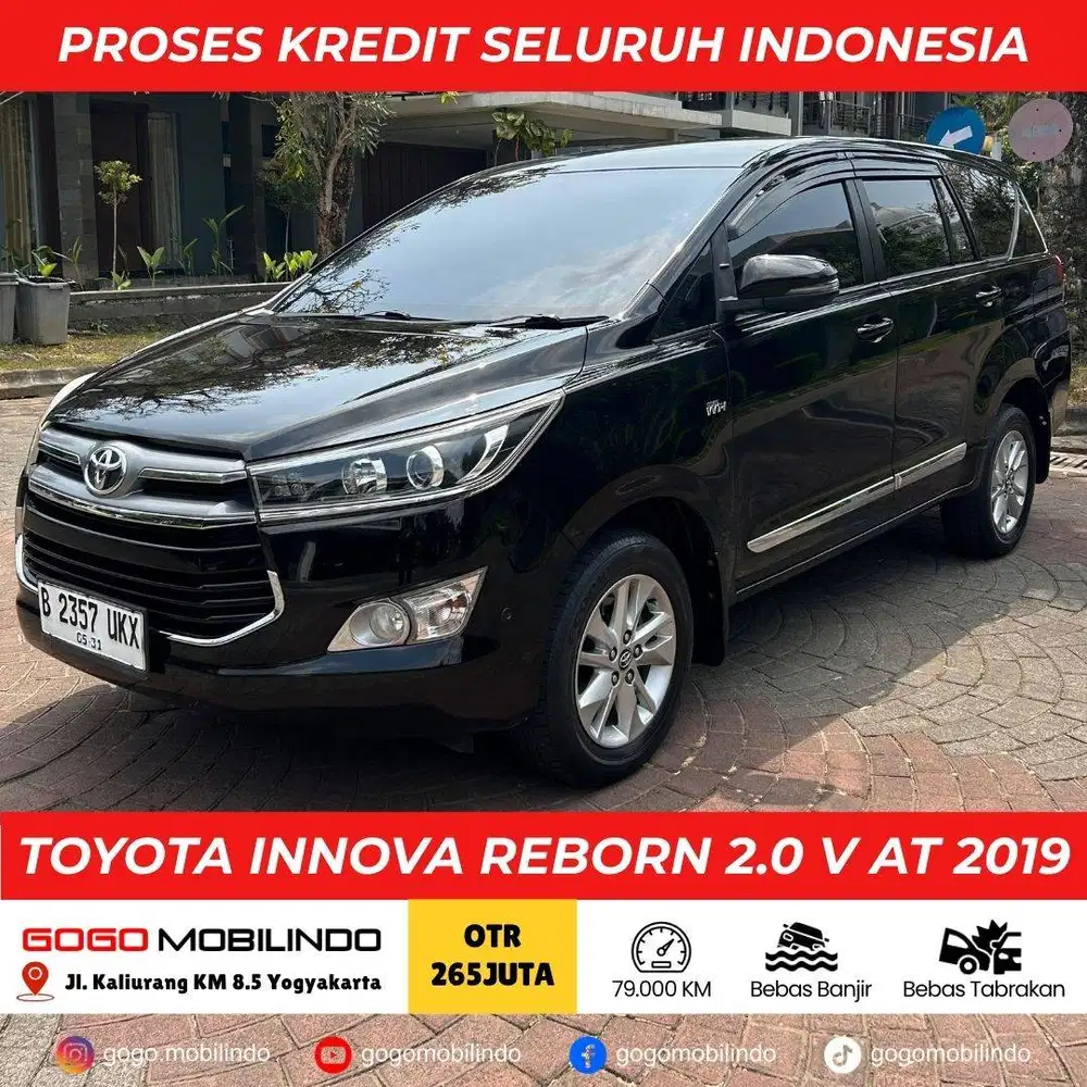 TOYOTA INNOVA REBORN 2.0 V AT 2019 HITAM PEMAKAIAN 2020 KREDIT MURAH