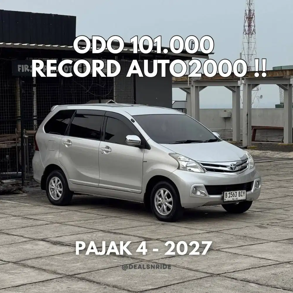 ODO 101.000 ANTIKK !! PAJAK 4/2027 TOYOTA AVANZA G 1.3 2015 MURAH BGT
