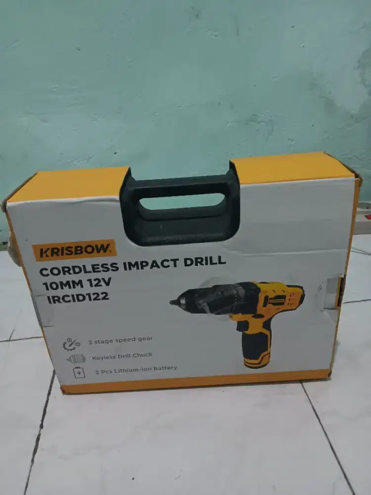 DIJUAL MESIN BOR KRISBOWCORDLESS IMPACT DRILL
10MM 12V
IRCID122