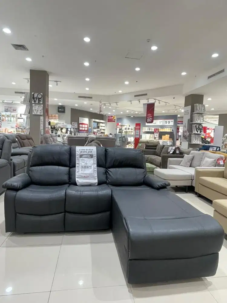SOFA L RECLINER MURAH