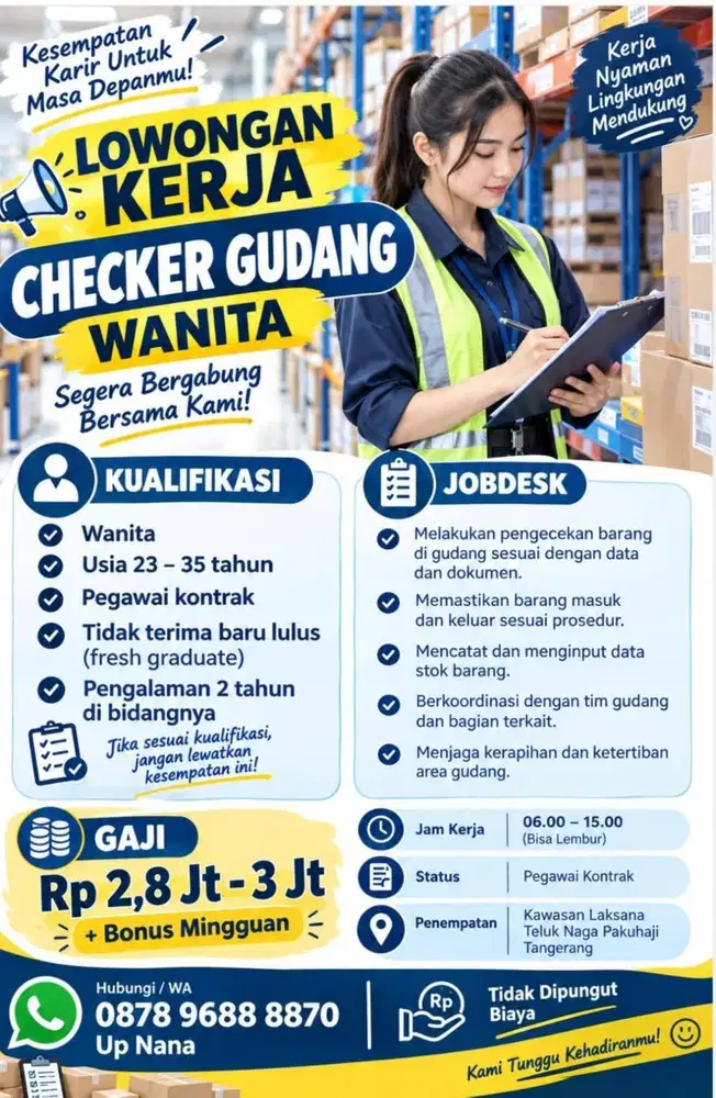 DIBUTUHKAN CEPAT CHECKER