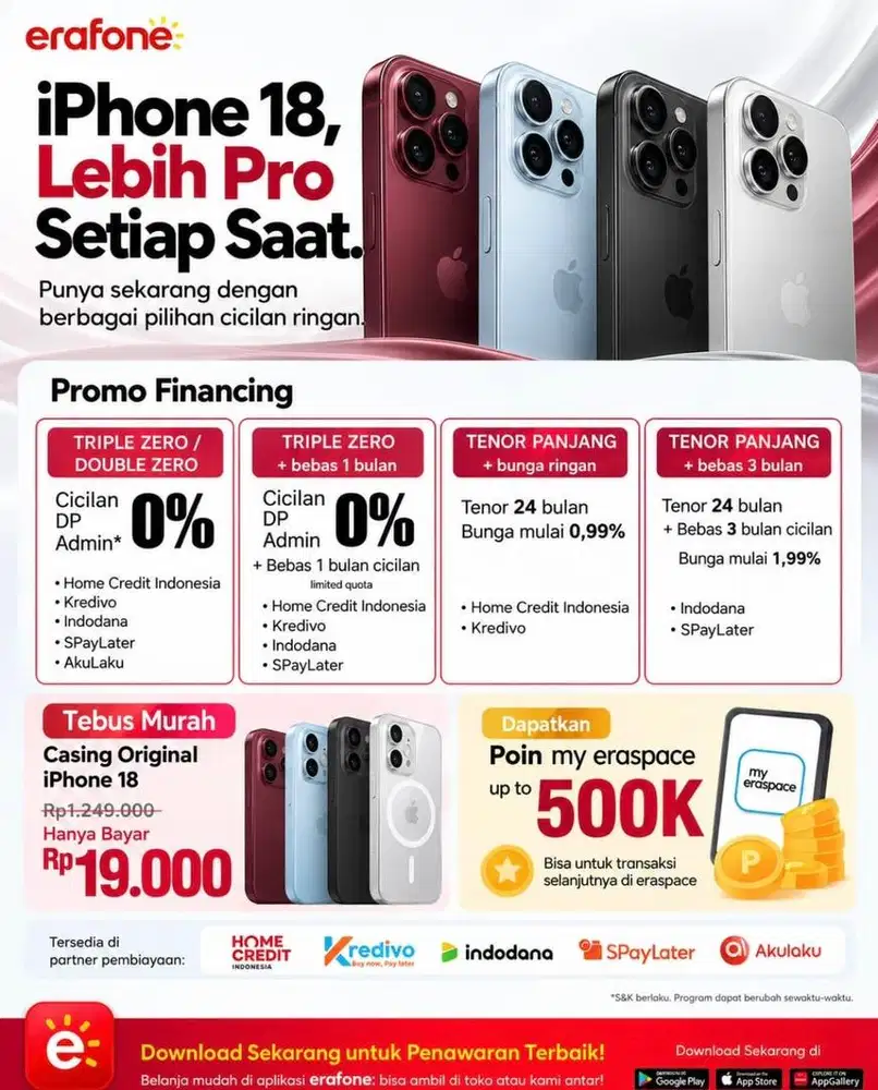 PRE ORDER IPHONE 18 PRO DAN PROMAX