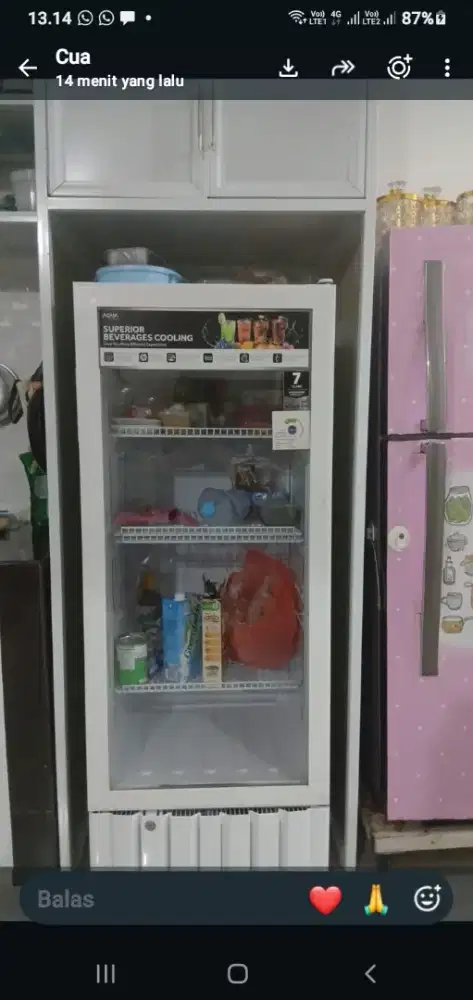 Jual showcase merek aqua