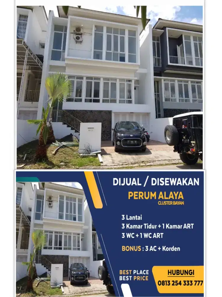 Disewakan rumah FULL fasilitas n perabotan lokasi perumahan alaya