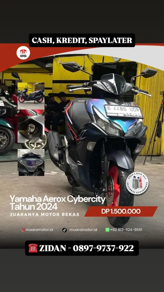 YAMAHA AEROX CYBERCITY 2024 KONDISI MULUS !!!