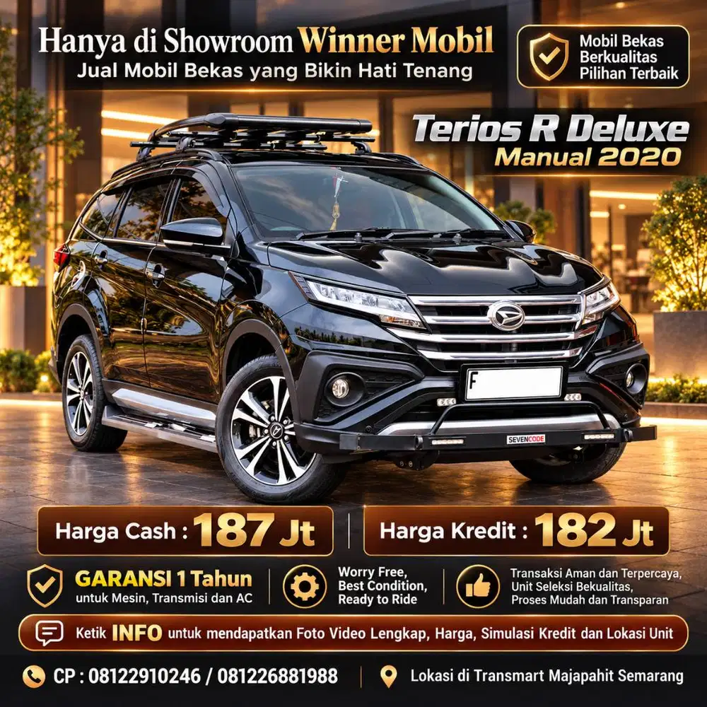 Garansi 1 Th, 2020 Terios R Manual, KM 37rb, Pajak Panjang, Istimewa