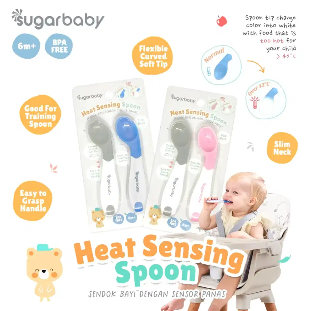 Sendok Belajar Makan Bayi Mpasi Sugarbaby Heat Sensing Spoon