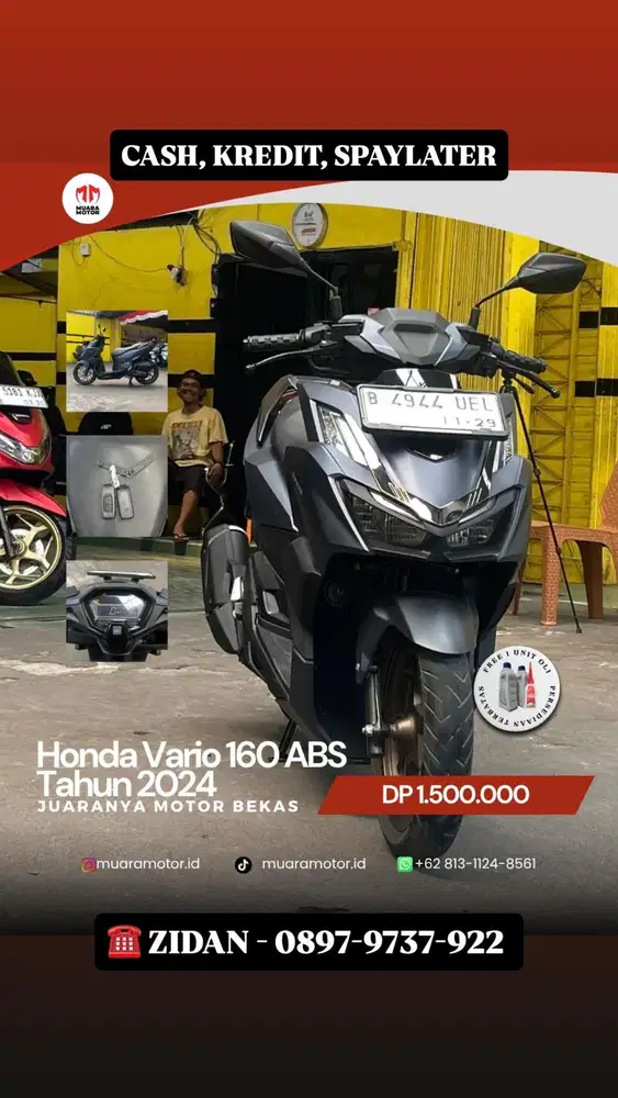 HONDA VARIO 160 ABS 2024 SURAT2 KOMPLIT !!!
