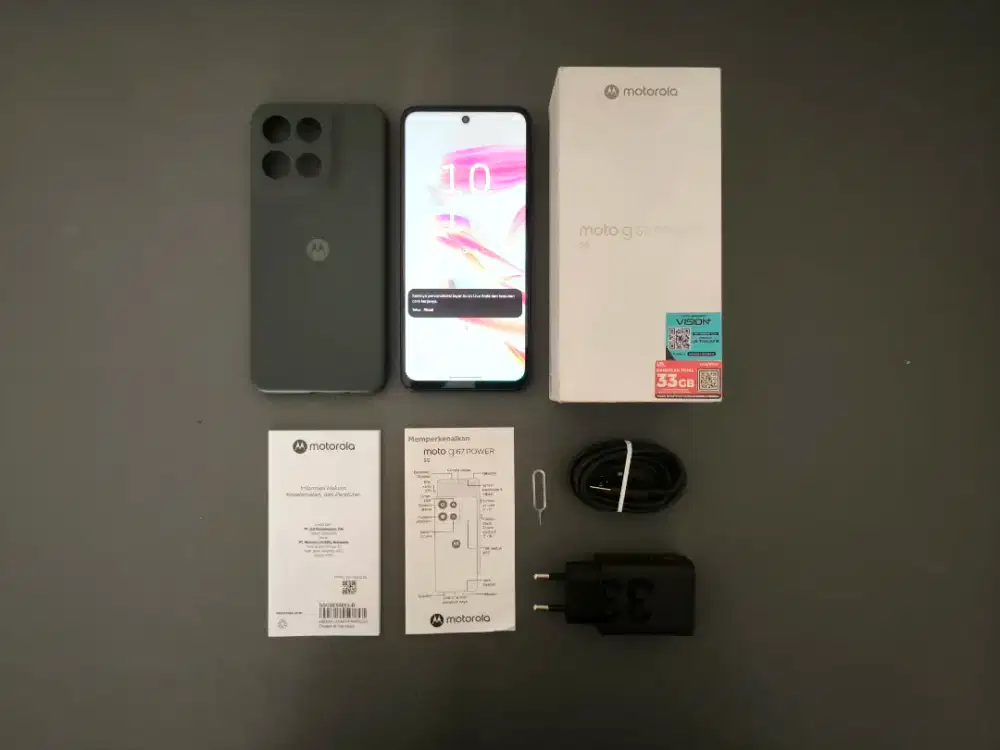 Motorola G67 Power 5G 8/256 - Baru 3 Bulan, Fullset Istimewa