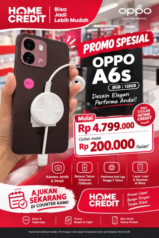 Oppo A6s baterai 7000mAh